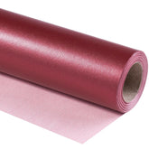 Burgundy Matte Wrapping Paper, Mini Roll, Wine Red Solid Color Pearly-Luster Paper Perfect For Christmas, Wedding, Birthday, Valentine'S Day, Baby Shower, Anniversary, 17 Inches X 32.8 Feet
