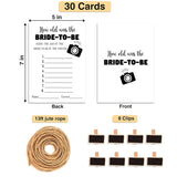 Bridal Shower Games - How Old Was The Bride-To-Be Card Game - Wedding Shower Games - Bachelorette/Engagement Party Supplies Decorations(03)