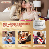 Candle Gifts For Women – The World Is Brighter Because Of You Lavender Scent 6 Oz Soy Inspirational Candles For Best Friend, Sister, Mom – Birthday, Galentine'S, Valentine'S Day, Christmas Gifts