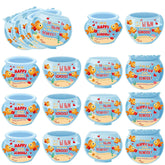 60 Pcs Fish Valentine'S Day Cards Bulk Valentines Goldfish Bowl Greeting Cards Funny Exchange Prize Birthday Party Favors Supplies