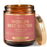 Doctor Gifts For Women - Lavender Vanilla Soy Wax Candle | Doctor Appreciation Gifts For Women For Christmas, Retirement | Thank You Present From Patients - Gift Idea For Surgeons, Obgyn, Radiologist