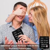 Valentines Unique Day Gifts For Him, Boyfriend, Husband, Men, Funny Anniversary Birthday Christmas Valentines Romantic Gifts For Him, Boyfriend, Black Cedar Juniper Sandalwood Candle