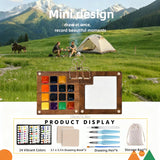 Mini Watercolor Paint Set, Pocket Watercolor Set With Paint, Travel Paint Kit,Brush, Sketchbook & Copper Clip, Watercolor Travel Kit For Beginners, Artists & Painting Enthusiasts