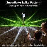 10 Pack Solar Outdoor Stake Lights Stainless Steel 6000K Cold White Waterproof