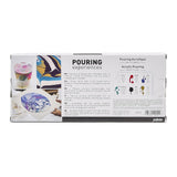 Pébéo Acrylic Pouring Paint Starter Kit - Art and Painting Supplies, Ready-To-Pour Fluid Medium, 118 Milliliter Bottles, Set of 6 Assorted Colors