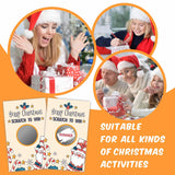 Christmas Scratch Off Game Cards, Christmas Party Game Cards, Festive Holiday Raffle Ticket For Prizes Adults Groups, Christmas Countdown Activities - 40 Pack(Ggk-003)