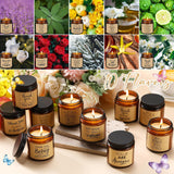 20 Pcs Thank You Candles 3.5 Oz Employee Appreciation Gifts Bulk Scented Jar Candle Thank You Gifts For Coworker Volunteer Teacher Women Friends Secretaries, 10 Fragrance(Brown)