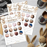 Baby Or Beer Belly Shower Games, 5X7 Inch Brown Bear Card, 25 Gender Neutral With 1 Answer Card, Little Star Gender Reveal Decorations, Infant Party Favor Supplies-B08