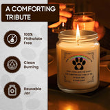 Memorial Gifts For Loss Of Dog, Pet Loss Gifts, Sympathy Candle For Cats Dog Passing Away, Rainbow Bridge, Bereavement Remembrance Grief Condolence For Pet Lovers Lavender Scented Soy Wax Candle