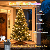 Christmas Tree Lights With Remote, 6.5Ft 400Led Christmas Lights16 Lines Color Changing Warm White & Cool White 11 Modes
