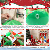 Christmas Games Gifts For Kids & Family, Christmas Inflatable Ring Toss Game Set, Roly-Poly Santa, Snowman & Elf Toys, Office Party Favors Supplies Stocking Stuffers, Xmas Indoor Outdoor Carnival