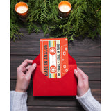 90Th Birthday Card – Retro Cassette Tape Design – Made In Analog, Still In Tune – 90 Year Old Gifts For Him Or Her – Folded Card 4.5X7Inch With Red Envelope, Sticker - Sweet Decorations For Him, Her