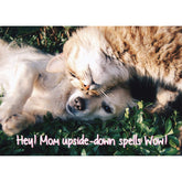 Hey! Mom Upside Down Spells Wow! Up Or Down, You'Re The Best Mother'S Day Greeting Card