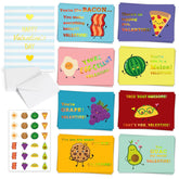 24 Gold Foil Valentine'S Cards For Kids - 4X6 Inches With 8 Unique Designs, Stickers, And Envelopes - Perfect For Classroom Exchanges, Parties, And V-Day Events - Ideal For Boys, Girls, Teachers,