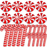 23Pcs Christmas Candy Cane Foil Balloons For Xmas Photo Backdrop Candies Theme New Year Christmas Decoration Party Supplies