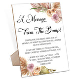 Baby Shower Game For A Message From The Bump,Wooden Baby Shower Game Sign With Stand,Boho Baby Shower Table Decorations,Baby Shower Welcome Sign,Party Favors Supplies,Gender Reveal Ideas,-1
