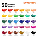 Acrylic Paint Set, 30 X12Ml Tubes Artist Quality Non Toxic Rich Pigments Colors Great For Kids Adults Professional Painting On Rocks Canvas Wood Clay Fabric Ceramic Crafts