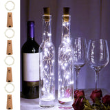 Wine Bottle Lights 20 Leds Cork Lights Waterproof Battery (Included) Operated Fairy Mini String Lights For Diy Jar Indoo