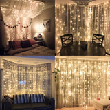 300 Led Curtain String Lights, Twinkle Fairy Lights For Bedroom With 8 Lighting Modes, Usb Christmas Lights For Party Ho