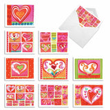 10 Assorted Mother'S Day Notecards Bulk Box Set 4 X 5.12 Inch With Envelopes (10 Designs, 1 Each) Art Hearts Am6725Mdg-B1X10