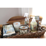 Amber Woods Hand Poured In A Wicker And Wire Glass Container Farmhouse Soy Candle