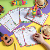 145 Pcs Mexican Baby Shower 5 Set Activity Cards Fiesta, Description And Wishes, Baby Price, Word Scramble For Hispanic Heritage Month Activities