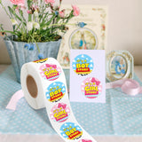 500Pcs Cartoon Boy Or Girl Story Gender Reveal Stickers Cute Blue Pink Pattern Party Supplies Choose Team Boy Team Girl 2 Inch Roll Stickers For Voting Game Ideas Baby Shower Gender Reveal Party
