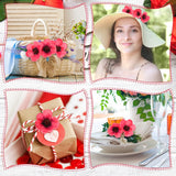 30 Pieces Artificial Poppies Flowers Red Poppy Artificial Silk Faux Stemless Flowers Head For Memorial Day Veterans Day Wedding Home Decoration Bouquet Corsages Party Centerpiece