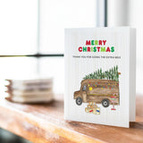 Thank You My Driver, Heartfelt Christmas Gifts For Delivery Drivers & Couriers, Appreciation Card To Show Gratitude This Holiday, Christmas Thank You Delivery Truck, Perfect Single Holiday Card