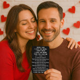 Boyfriend Gifts I Love You More Wallet Card For Him Husband Men Anniversary Birthday Valentines Christmas Gifts For Couples Long Distance Present (Black, When I Say I Love You More)