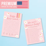 20 Retro Baby Shower Games For Girls-Hilarious Baby Shower Games, Guess Who Mommy Or Daddy Game, Funny Word Search Game