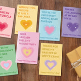 24 Pack Valentine'S Day Card Set For Coworker, Funny Coworker Valentines Cards With Envelopes And Stickers, Office Valentines Cards Gifts For Colleague, 4 X 6 In(8 Designs, 3 Each)
