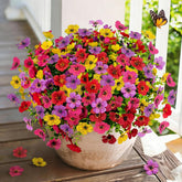 Artificial Flowers For Outdoors, 16 Pcs Uv Resistant Faux Plants With Fabric Flowers, Colorful Realistic Fake Flowers For Front Porch Garden Patio Balcony Planter Spring Summer Outside Decor