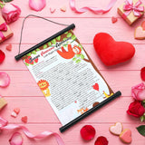 Valentine'S Day Party Game Valentines Pass The Heart Hanging Scroll Left Right Game With Red Heart Prop For Jungle Animal Galentines Family Activities Party Supplies Exchange Gift
