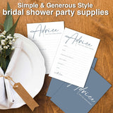 Advice For The Newlyweds Wedding Advice Cards, 5" X 7" Minimalism Bridal Shower Advice Cards, Engagement Party Games Wedding Favors For Guests - A06