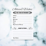 Advice And Wishes Card For Retirement Party Happy Retiree Celebration Gift Sharing Well Wishes And Memories Happy Retirement Wishes Card Pack Of 50 (White)