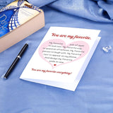 Valentines Day Card For Husband Wife, Valentine'S Day Card Happy First Valentines Cards For Boyfriend Girlfriend Romantic Couple Gifts For Him Her Men Women Heart Design Gift Cards You Are My Favorite