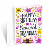 Grandma Birthday Card, Made In America, Thick Card Stock With Premium Envelope Packaged In A Reusable Presentation Mailer, Eco-Friendly, 5In X 7.75In
