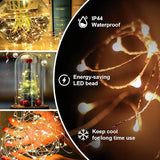 100FT 300 LED Fairy String Lights Plug In Waterproof Warm White Twinkle Lights with Remote Control 8 Lighting Modes Silver Wire for Indoor Outdoor Wedding Party Garden Decor