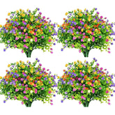 12 Bundles Outdoor Plant Flowers, Multi Color Uv Resistant, Outdoor Porch, Home Courtyard, Garden Decoration?Mix Color?