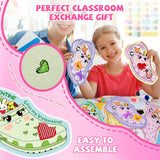 Valentines Day Cards For Kids School Classroom, 30Pcs Valentine'S Cards With 60 Shoe Charms For Boys & Girls, Valentine Classroom Exchange Gift Party Favors