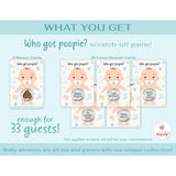 Baby Shower Games For Girl And Boy, 33 Poopie Emoji Scratch Off Lottery Tickets, Baby Games Ideas, Scratch Off Game.