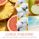 Homelights Coral Paradise Scented Candles | 6.7Oz Soy Candles Bohemian Natural Textures Large Candle Jars | Ideal Candle Gifts For Events, Home Decor Stress, Relief & Relaxation