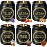 Scented Candles Gift Set - 6 Pack Men Candles For Home Scented, 42 Oz Soy Candle For Men, 300 Hour Long Lasting Candle Set For Birthday, Father'S Day, Valentine, Christmas, Anniversary