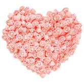 100Pcs Mini Artificial Rose Artificial Fake Rose Head Mini Foam Artificial Rose Head For Diy Crafts Wedding Party Valentine'S Day Bouquets Home (Peach Pink, 3.5Cm/1.38Inches)