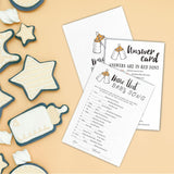 Popin Bottle Baby Shower Game - 30 Name That Baby Song Cards, 5 X 7 Inches Double-Sided Fill-In Game Cards For Gender-Neutral Boys Or Girls, Party Favor & Supplies