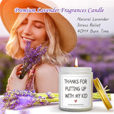Teacher Appreciation Gifts Thank You Gifts For Daycare Teacher Women Men Nanny Retirement Gifts Thanksgiving Gifts Graduation Gifts - Thanks For Putting Up With My Kid Candle - 7 Oz