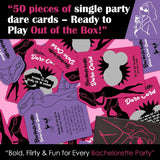 Bachelorette Party Games For Adults - 50 Scratch Off Cards With Reusable Stickers, Fun & Daring Bachelorette Games For Bride Tribe, Girls Night Games, Bridal Shower & Party Favors