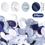 200Pcs Silk Rose Petals For Weddings, Dusty Blue Flower Silk Petals Flower Girl Scatter Petal For Wedding Aisle Scatter, Aisle Table Centerpieces, Romantic Night Home Decor