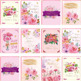 Mothers Day Cards Bulk 24 Pack Glitter Floral Mothers Day Cards With Envelopes Gift For Mom Blank Inside